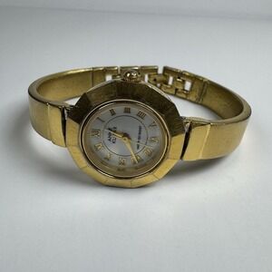 Vintage Anne Klein II Watch Women Gold Tone Wrist Jewelry Rare Working Watch